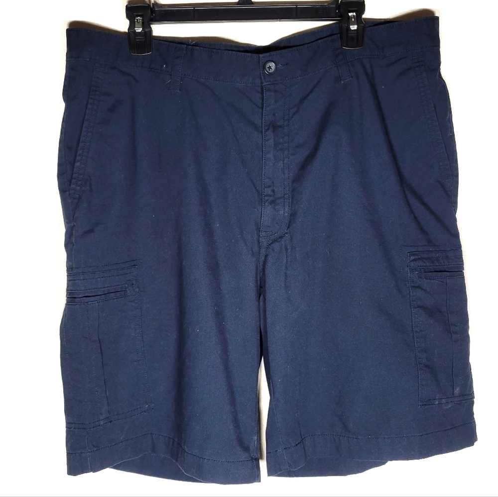 Navy blue men's 38 shorts dress uniform work casual Savane